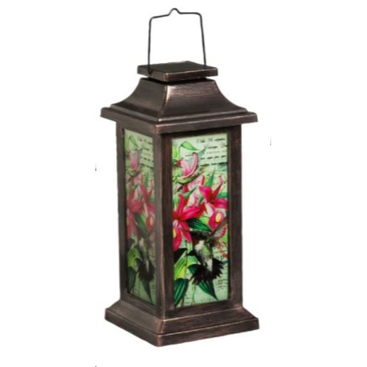 Discount 👏 Lawn & Garden Decor Evergreen Fluttering Garden Friends Hummingbird Solar Lantern 👏