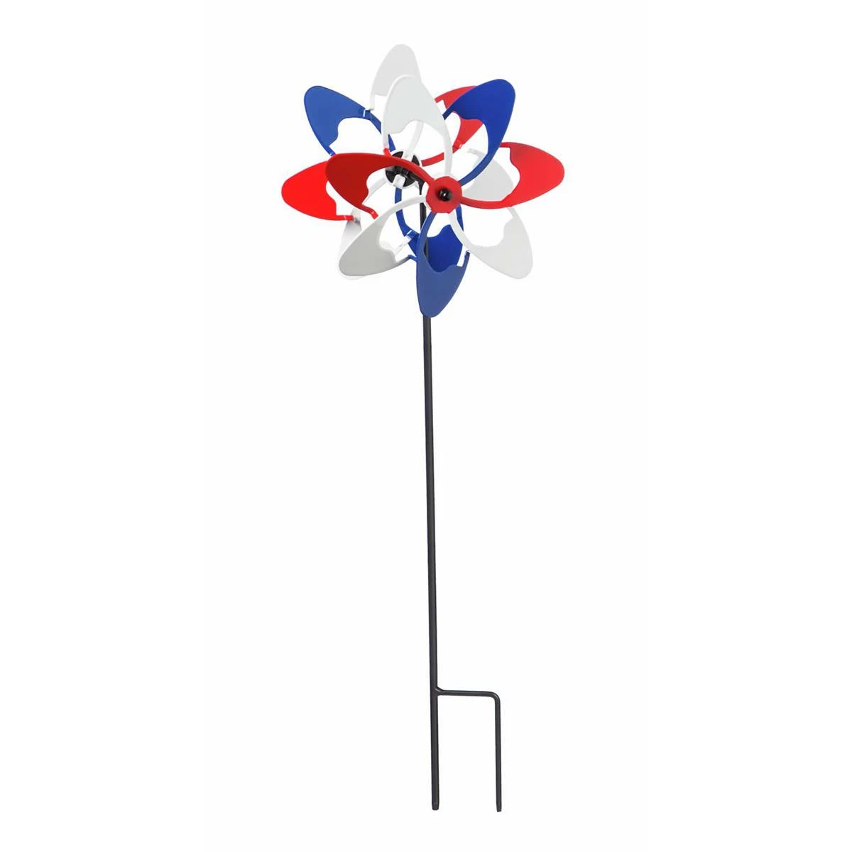 Cheapest ๐ Lawn & Garden Decor Evergreen Red & Blue Wave Americana Mini Kinetic Windmill ๐