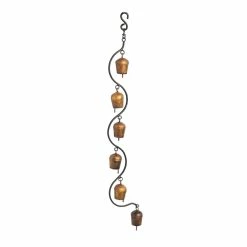 Best Sale 🎉 Lawn & Garden Decor Evergreen Copper Cast Metal Hanging Bell Chimes 🔥