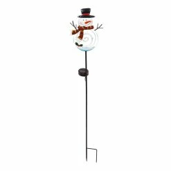 Discount 🔥 Lawn & Garden Decor Evergreen Solar Snowman Garden Stake 💯