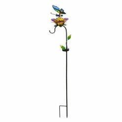 Wholesale ๐ Lawn & Garden Decor Evergreen 37in. Solar Butterfly And Shepherds Hook Garden Stake โ