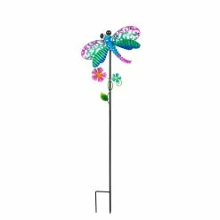 Best deal 🔥 Lawn & Garden Decor Evergreen 36in. Dragonfly Secret Solar Garden Stakes 👍