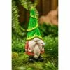 Promo 🛒 Lawn & Garden Decor Evergreen 13in. Green Ceramic Gnome Garden Statuary 🥰