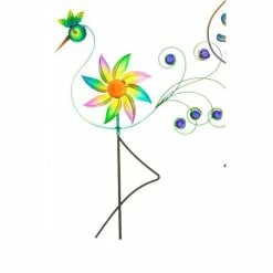 Top 10 🎉 Lawn & Garden Decor Evergreen Cheerful Bird Of Paradise Windspinner Garden Stake 🎁