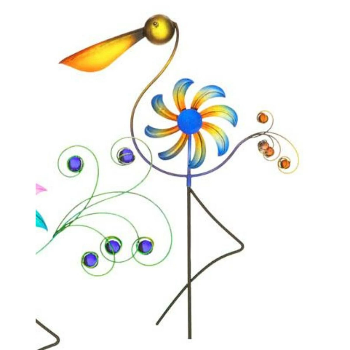 Flash Sale โ Lawn & Garden Decor Evergreen Cheerful Pelican Bird Windspinner Garden Stake ๐