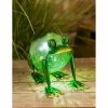 Budget ✔️ Lawn & Garden Decor Evergreen Solar Frog Figurine 🥰
