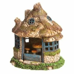 Best Pirce 👍 Lawn & Garden Decor Evergreen A View In The Village Lighted Fairy House 😀