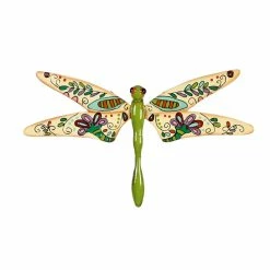 Brand new ✨ Lawn & Garden Decor Evergreen Boho Cream And Green Dragonfly Wall Plaque 😀