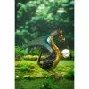 Cheapest 👍 Lawn & Garden Decor Evergreen Dragon With Solar Light Statue 🧨