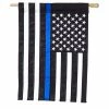 Outlet ✔️ Lawn & Garden Decor Evergreen Thin Blue Line Applique Garden Flag 👍