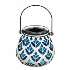 Brand new 😍 Outdoor Lighting Evergreen Pollinators And Patterns Peacock Mosaic Solar Lantern ✨