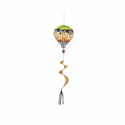 Promo ✨ Lawn & Garden Decor Evergreen Happy Fall Pumpkin Burlap Balloon Spinner ✔️