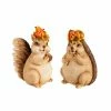 Wholesale 🤩 Lawn & Garden Decor Evergreen Woodland Creatures W/ Floral Crown Statuary - Set Of 2 🔥