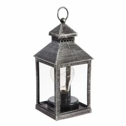 Best Pirce 😍 Outdoor Lighting Evergreen 8.5in. Twinkling Light Bulb Lantern - Set Of 2 🔥