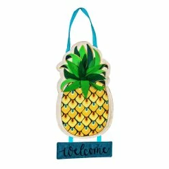 Wholesale 🔥 Lawn & Garden Decor Evergreen Welcome To Our Home Pineapple Door Decor 🛒