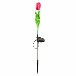 Discount ⭐ Lawn & Garden Decor Evergreen Solar Artificial Floral Garden Stake 🛒