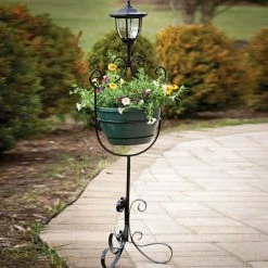 New 💯 Outdoor Lighting Evergreen Solar Light Planter 🔥