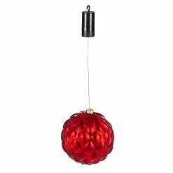 Wholesale 💯 Lawn & Garden Decor Evergreen 8" Shatterproof LED Ball Ornament - Red ❤️