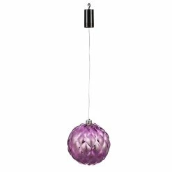 Promo 👏 Lawn & Garden Decor Evergreen 8" Shatterproof LED Ball Ornament - Blush ⌛