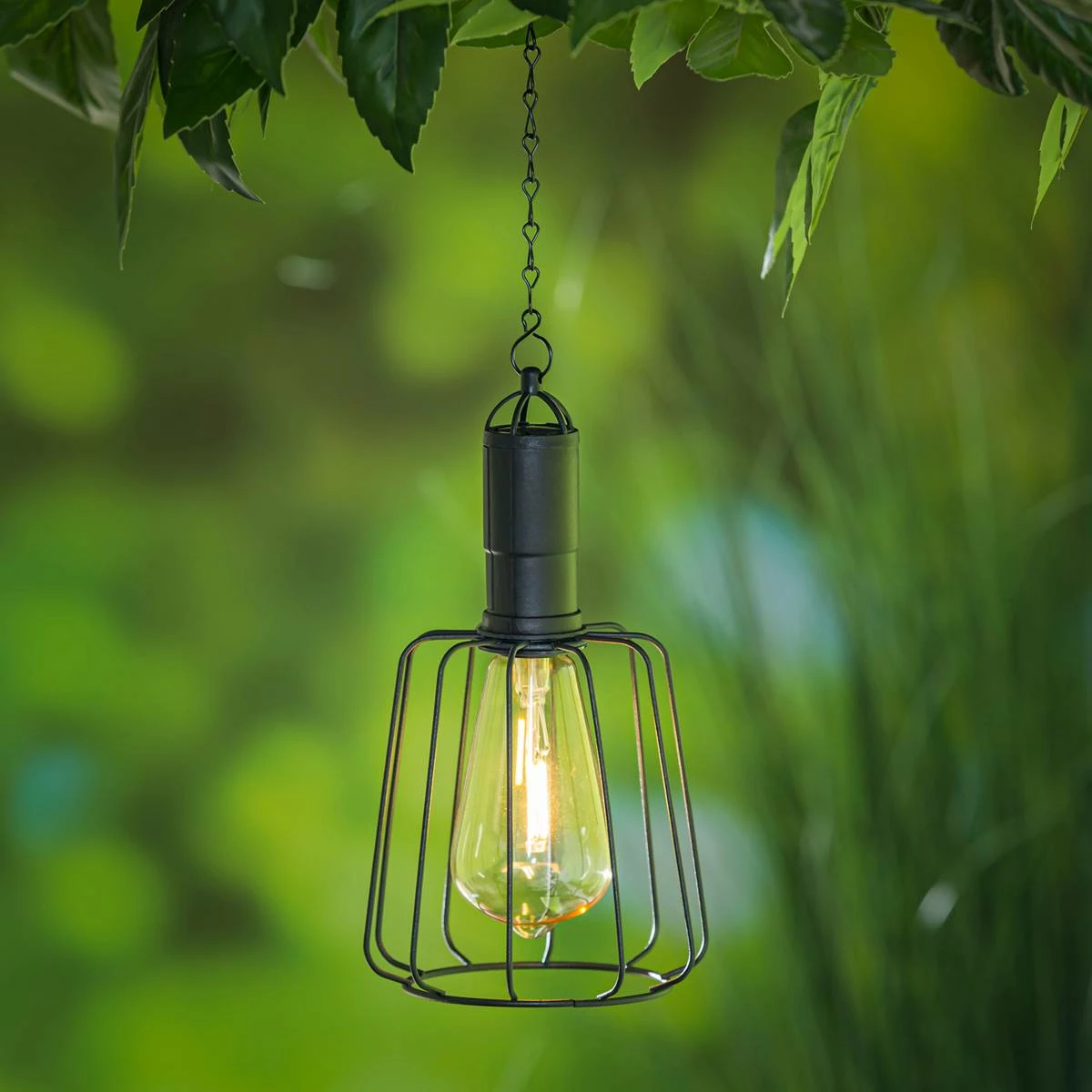 Hot Sale ๐ Lawn & Garden Decor Evergreen 19.6in. Solar Hanging LED Squared Lantern ๐ฅฐ - Image 2