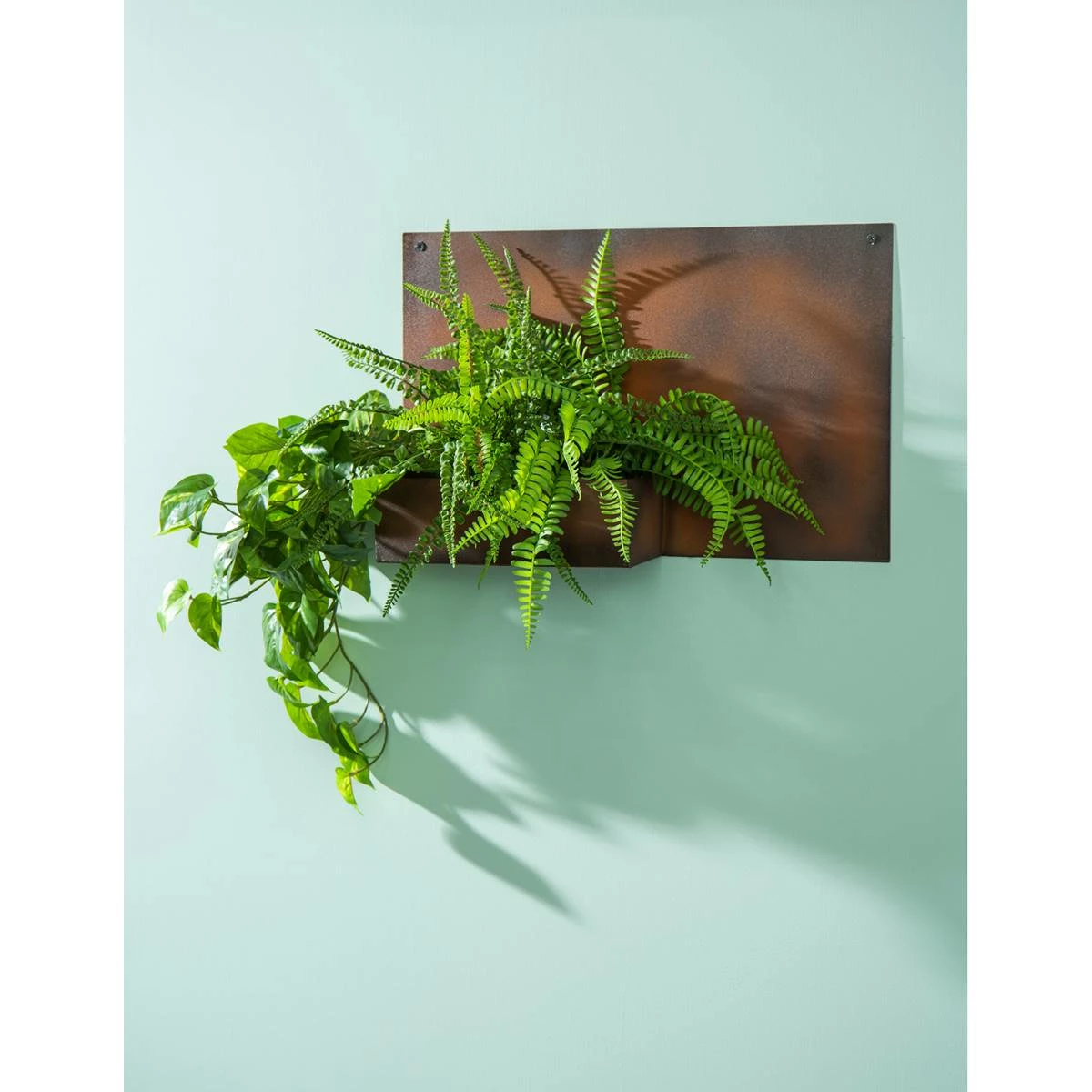 Buy 👏 Lawn & Garden Decor Evergreen Rust Finish Wall Planter ⌛ - Image 2