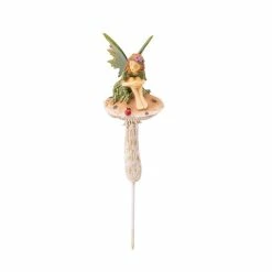 Top 10 โ๏ธ Lawn & Garden Decor Evergreen Fairy On A Mushroom With Ladybug Garden Stake โญ