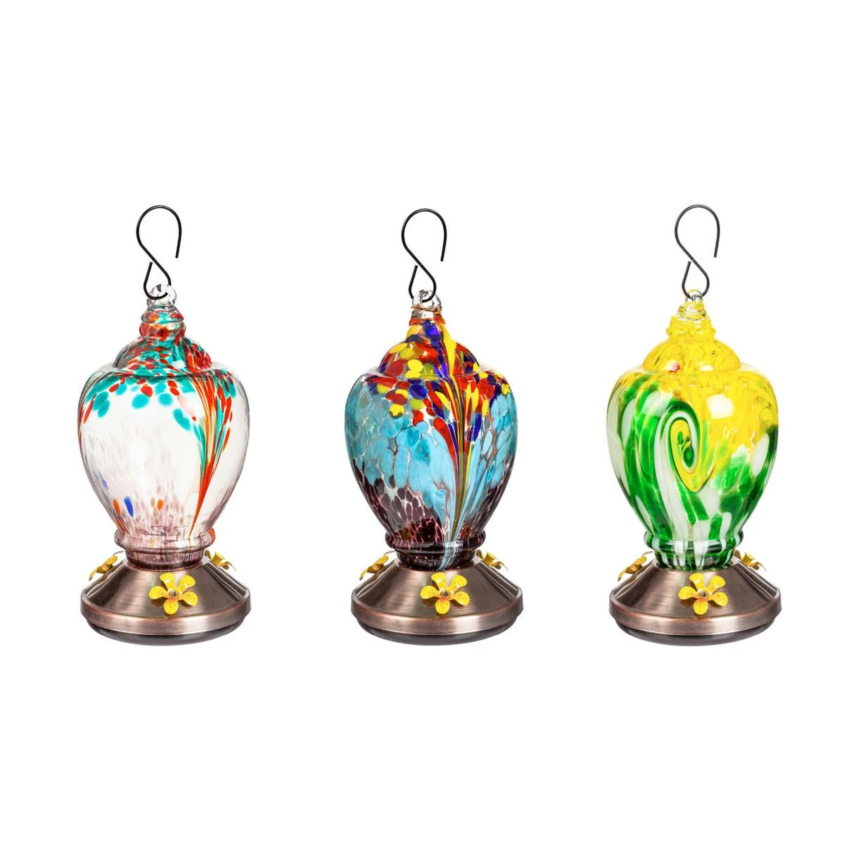 Best Sale 👏 Lawn & Garden Decor Evergreen Art Inspired Hummingbird Feeder ⌛ - Image 2