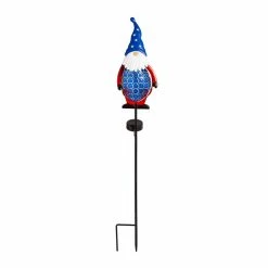 Best deal 😀 Lawn & Garden Decor Evergreen Gnome Solar Garden Stake ✨