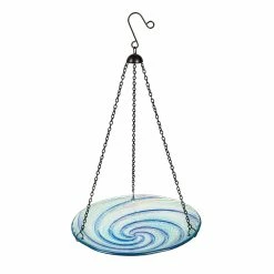 Budget ✔️ Lawn & Garden Decor Evergreen Swirl Hanging Birdbath 🛒