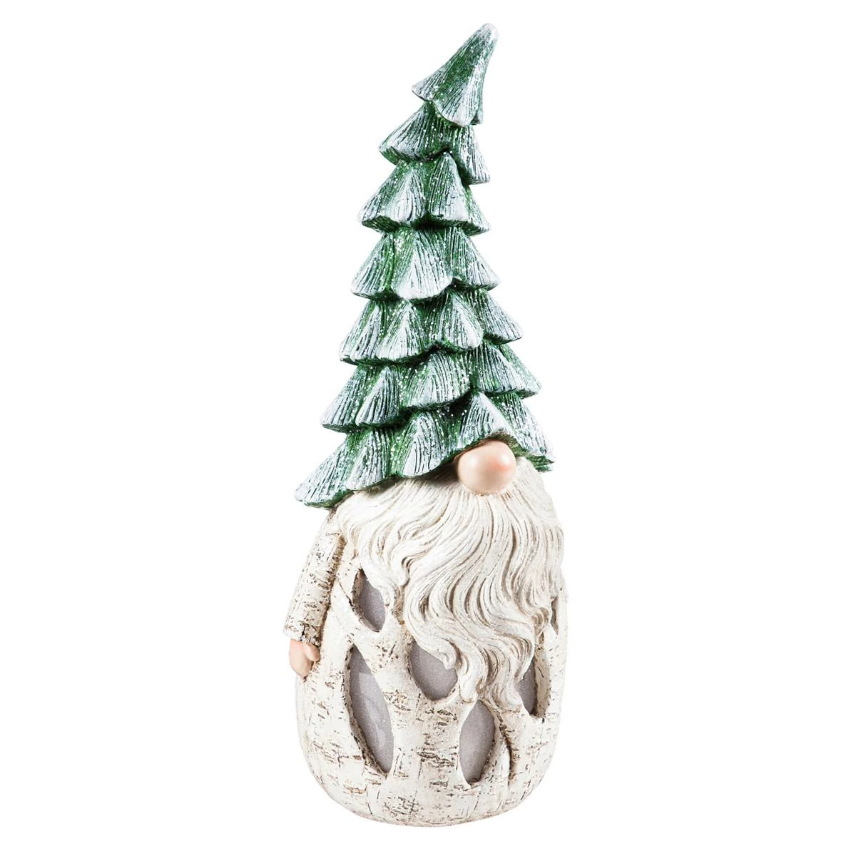 Best Pirce ๐ Lawn & Garden Decor Evergreen Festive LED Birch Gnome With Pine Tree Hat ๐ - Image 2