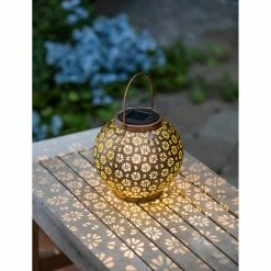 Hot Sale ✨ Lawn & Garden Decor Evergreen Solar Cut Out Lantern - Bronze 🔔