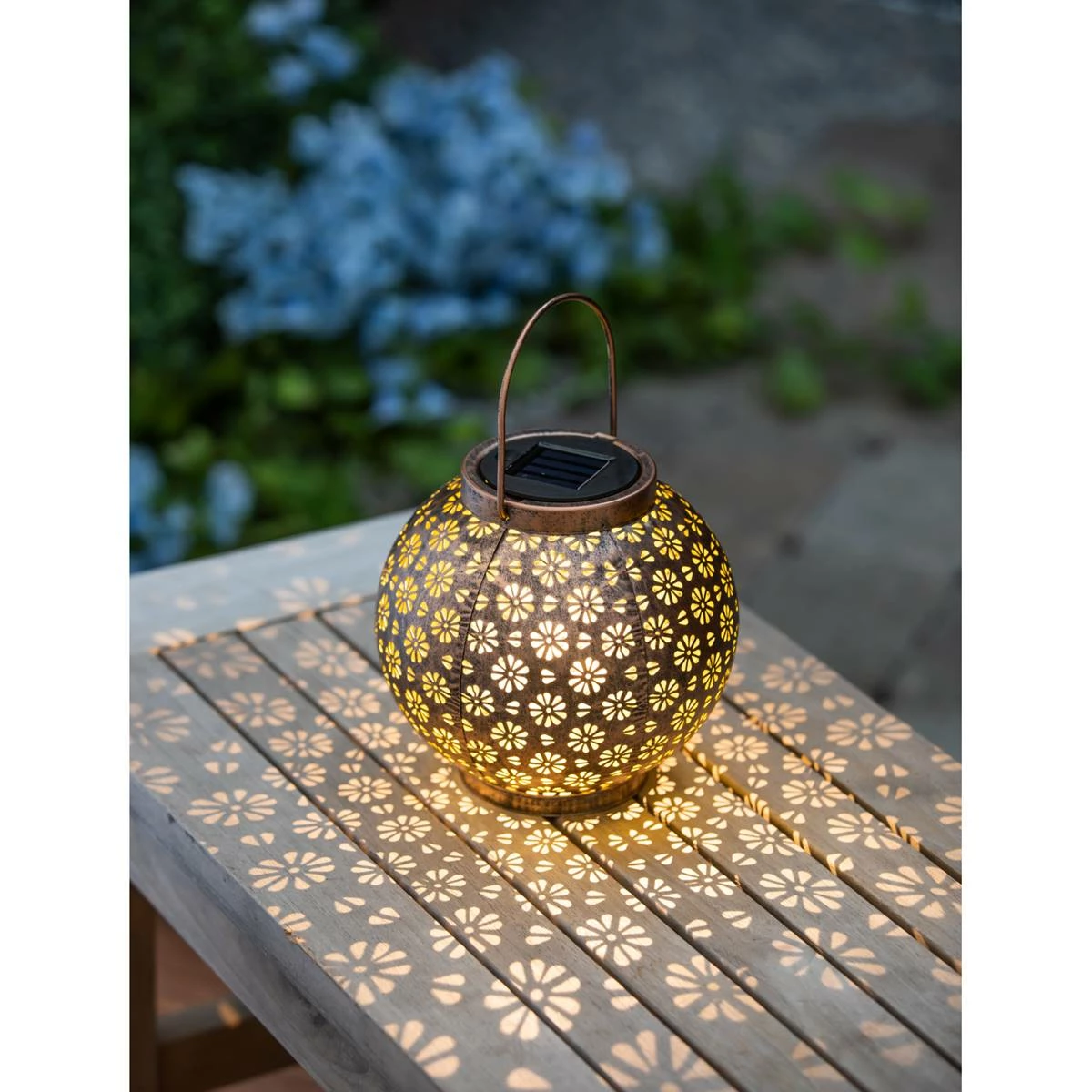 Hot Sale โจ Lawn & Garden Decor Evergreen Solar Cut Out Lantern - Bronze ๐