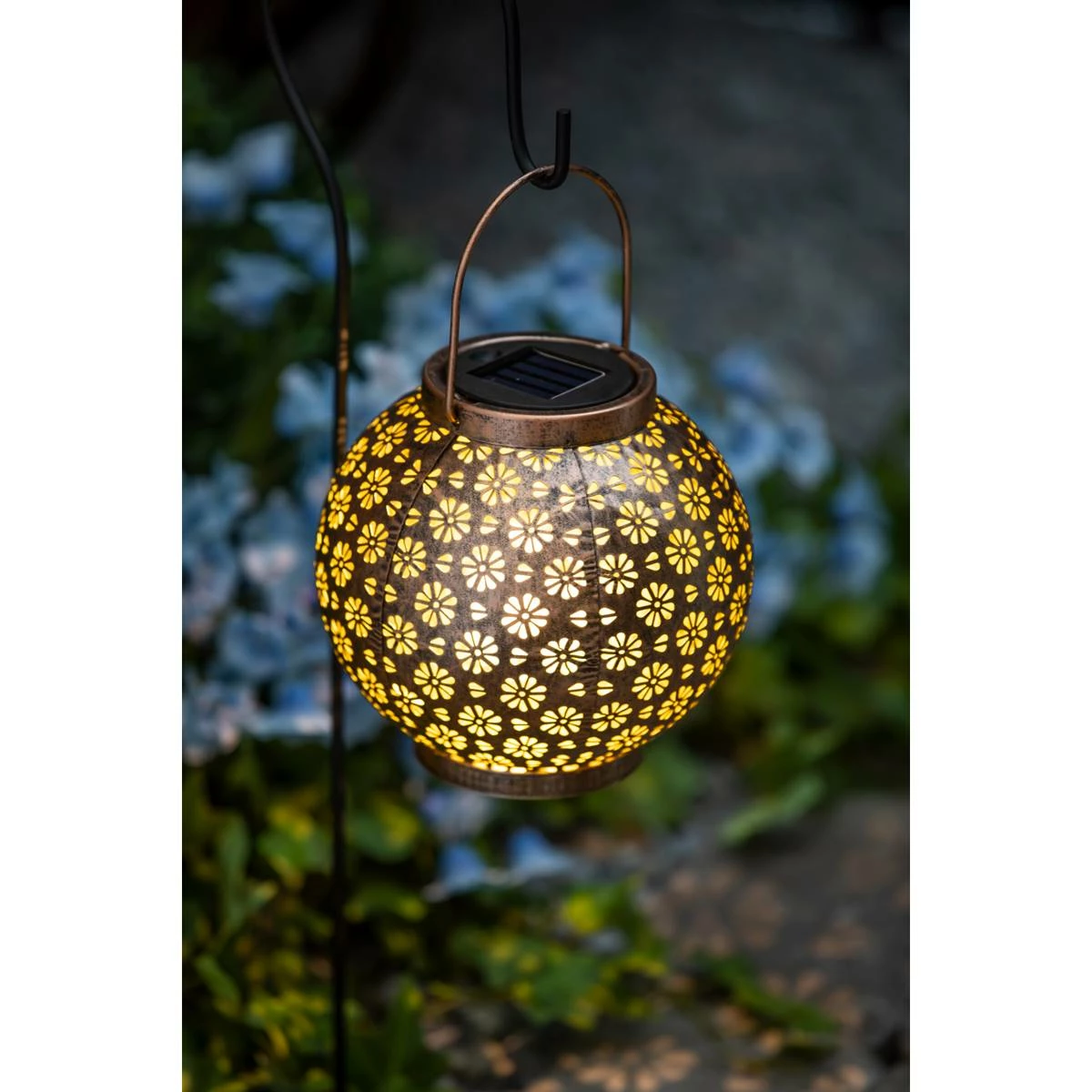 Hot Sale โจ Lawn & Garden Decor Evergreen Solar Cut Out Lantern - Bronze ๐ - Image 2