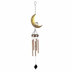 Top 10 ๐ Lawn & Garden Decor Evergreen Solar Crackle Globe Moon Wind Chime โค๏ธ