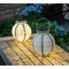 Discount 🎁 Lawn & Garden Decor Evergreen Solar White Cut Out Lanterns - Set Of 2 ❤️