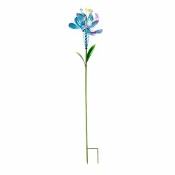 Promo ๐ฅฐ Lawn & Garden Decor Evergreen 38.5in. Wind Spinner Flower Garden Stake ๐