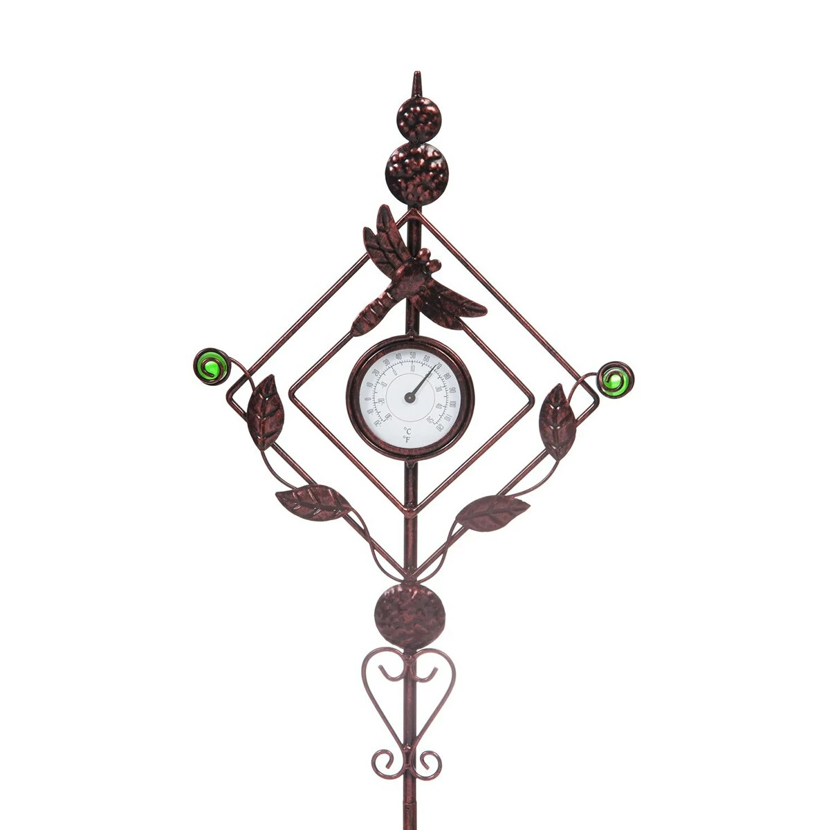 Discount ✨ Lawn & Garden Decor Evergreen 32in. Thermometer Dragonfly Garden Stake 😀