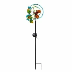 Flash Sale 🌟 Lawn & Garden Decor Evergreen 36.25in. Butterfly Chasing Light Solar Garden Stake 🎉