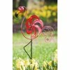 New ⭐ Lawn & Garden Decor Evergreen Cheerful 🌞 Summer Days Flamingo Windspinner Garden Stake ⌛