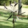 Outlet 😀 Lawn & Garden Decor Evergreen Kinetic Garden Art Wind Spinner Sculpture 👍