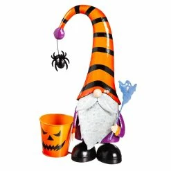 Wholesale ๐งจ Lawn & Garden Decor Evergreen ๐ Halloween Gnome Garden Statuary With Planter ๐