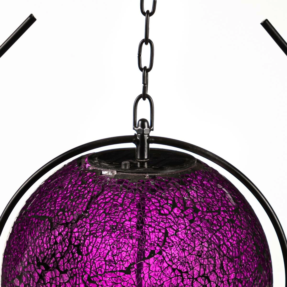 Coupon 💯 Lawn & Garden Decor Evergreen Solar Hanging Purple Spider Mosaic Gazing Ball 🎉 - Image 2