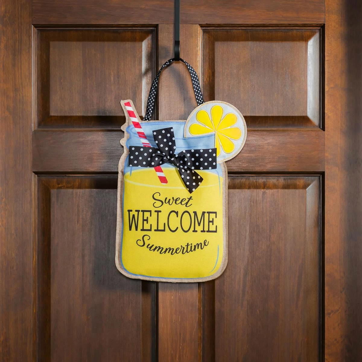 Cheap 😀 Lawn & Garden Decor Evergreen Sweet ☀️ Summertime Burlap Door Decor 💯 - Image 2