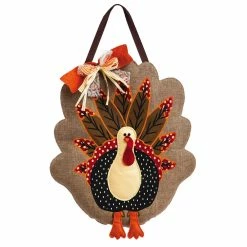 Brand new 😍 Lawn & Garden Decor Evergreen Turkey Burlap Door Decor ❤️
