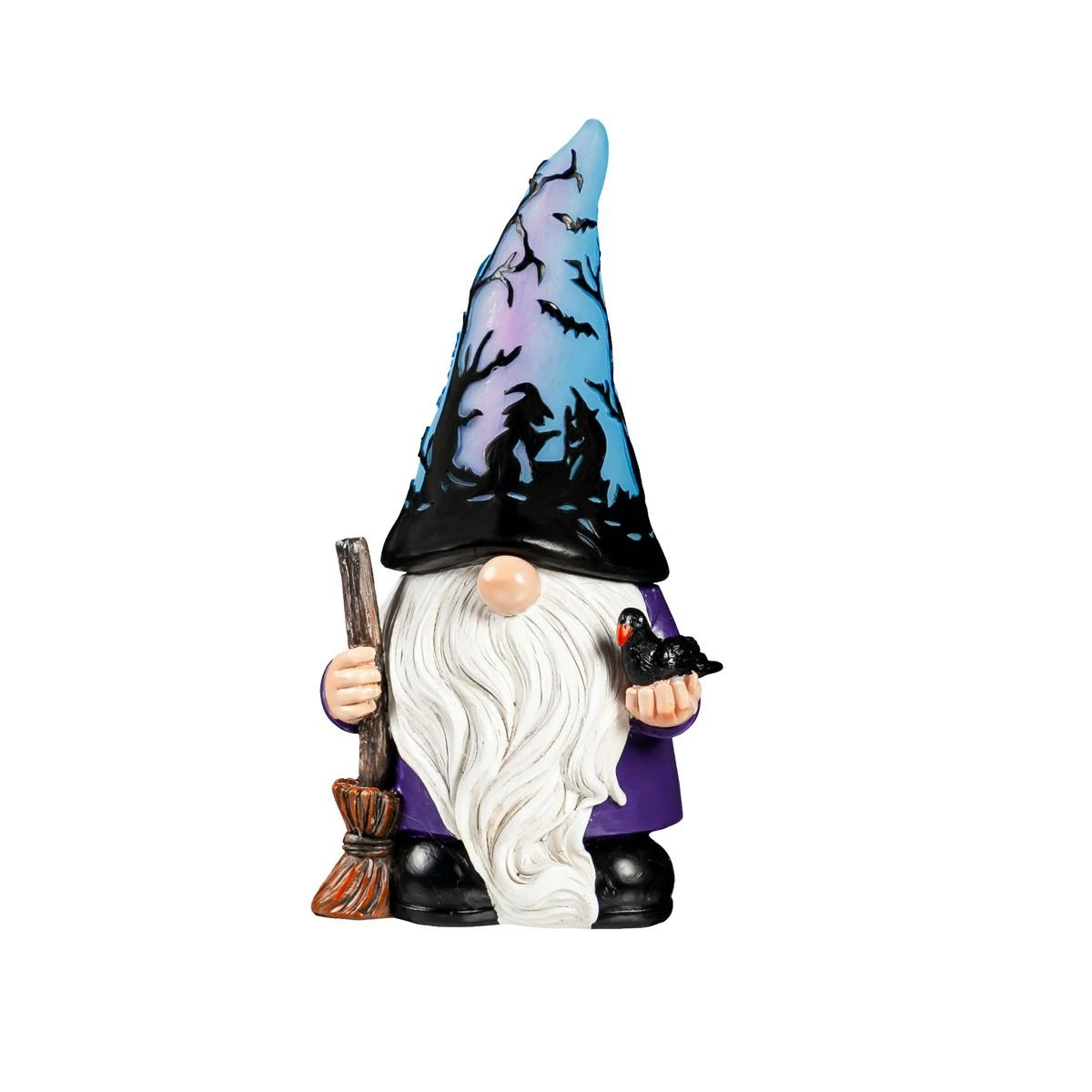 Wholesale ๐ Decorative Accents Evergreen LED ๐ฆ Halloween Blue Hat Gnome Table Decor ๐