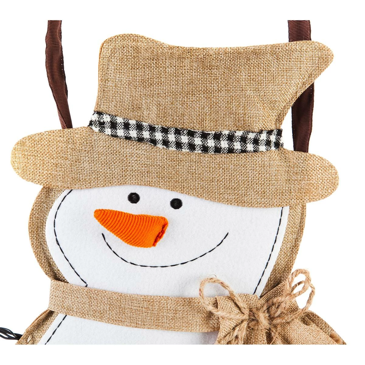 Flash Sale 👏 Lawn & Garden Decor Evergreen Snowman Burlap Door Decor 🤩 - Image 3