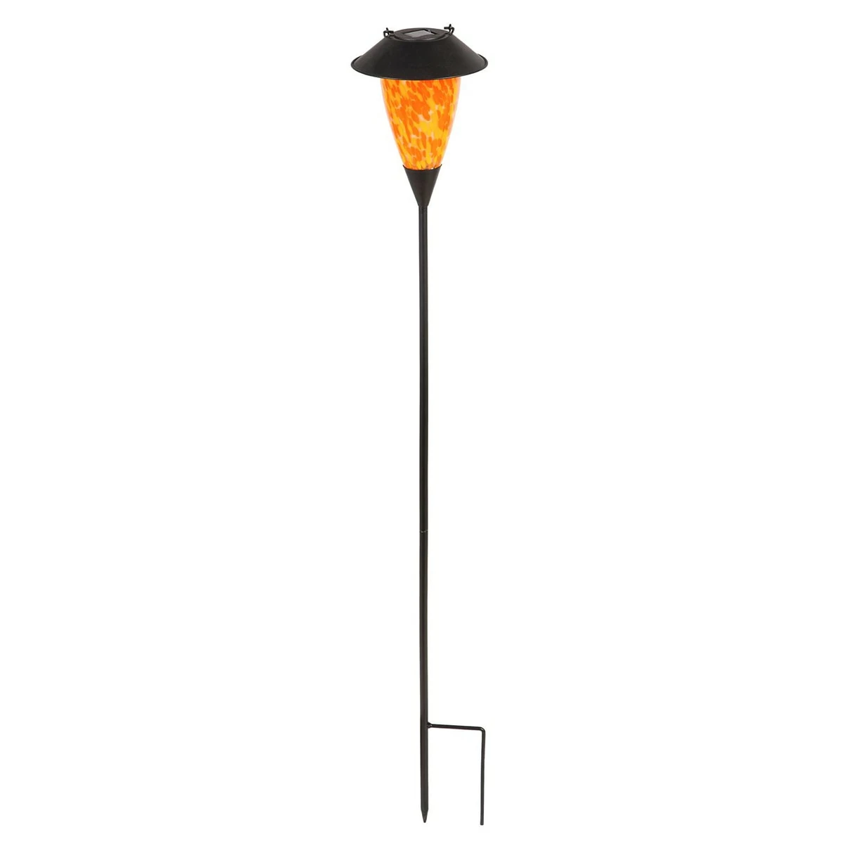 Flash Sale ๐ Outdoor Lighting Evergreen 3-in-1 Red And Orange Glass Solar Fire Flame Torch ๐งจ