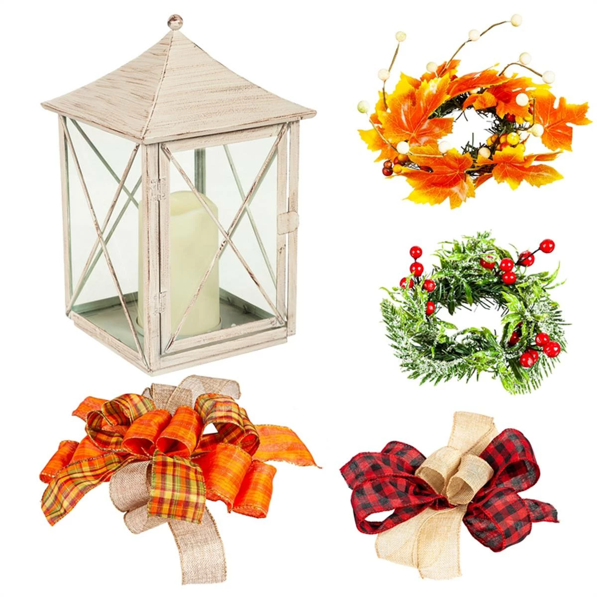 Best deal 🔔 Decorative Accents Evergreen Interchangeable Lantern W/ Flickering Candle Decor 😍
