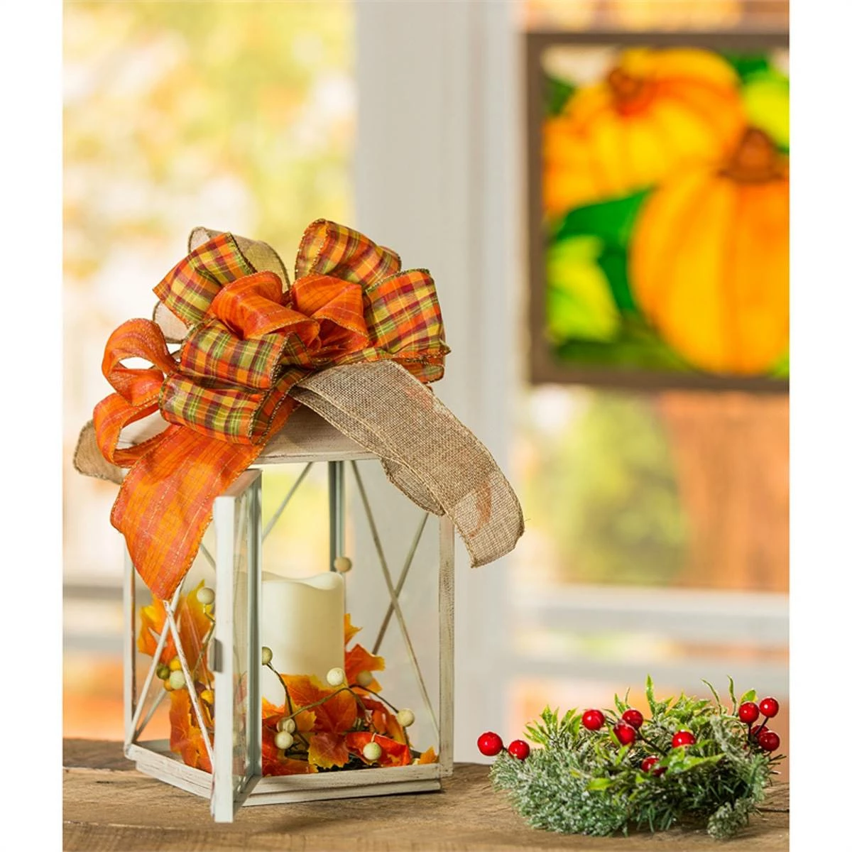 Best deal 🔔 Decorative Accents Evergreen Interchangeable Lantern W/ Flickering Candle Decor 😍 - Image 3
