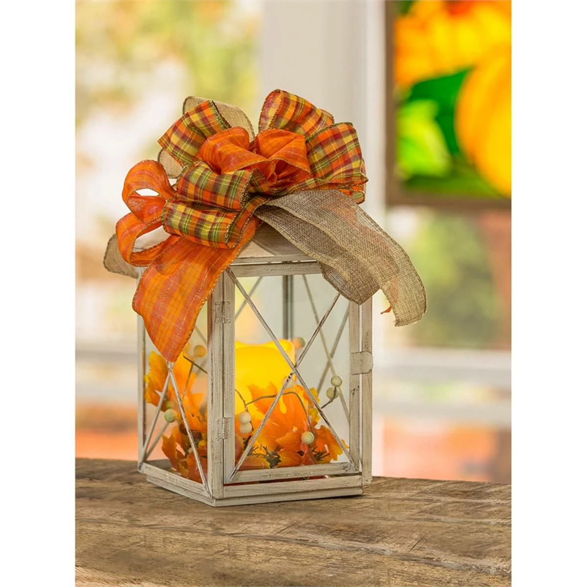 Best deal 🔔 Decorative Accents Evergreen Interchangeable Lantern W/ Flickering Candle Decor 😍 - Image 4